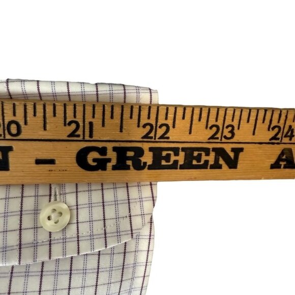 Brooks Brothers Mens Button-Down Long Sleeve Shirt 16 1/2 104B Cotton/Spandex Wh - Picture 9 of 11